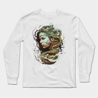 Medusa Deconstructed Stone Cold Beauty Long Sleeve T-Shirt
